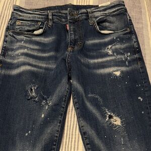 DSQUARED2 Men's Slim Jeans - Distressed Blue